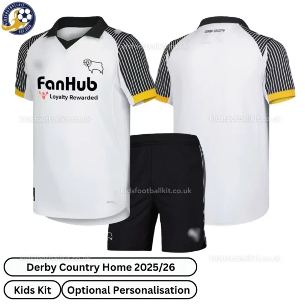 Derby Country Home Kids Football Kit 25_26-over view