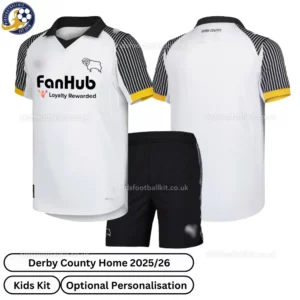 Derby County Home Kids Football Kit 25_26-over view