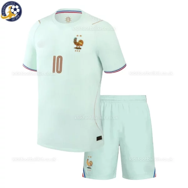 France Away Kids Kit 2026-front view- MBAPPE 10