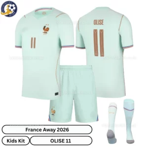 France Away Kids Kit 2026-over view-OLISE 11