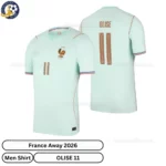 France Away Men Shirt 2026-over view-OLISE 11