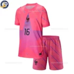 France Goalkeeper Kids Kit 2026-front view-pink-MAIGNAN 16