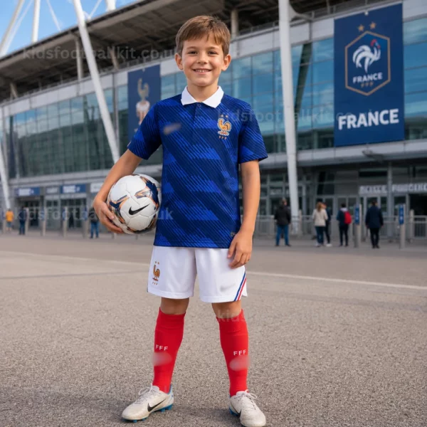 France World Cup 2026 Home Kids Football Kit (With Socks)