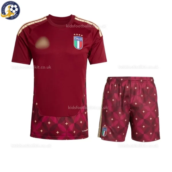 Italy Goalkeeper Kids Football Kit 2026-front view
