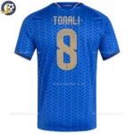 Italy World Cup Home Men Football Shirt 2026- TONALI 8-back view