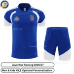 Juventus Training Men and Kids Kit 26_27-front view-blue