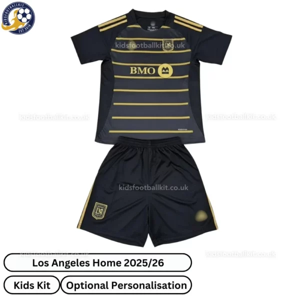 Los Angeles Home Kids Football Kit 2025_26-front view