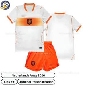 Netherlands Away Kids Kit 2026-over view