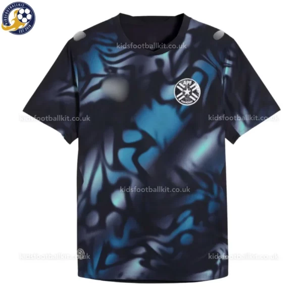 Paraguay Away Kids Shirt 2026-front view