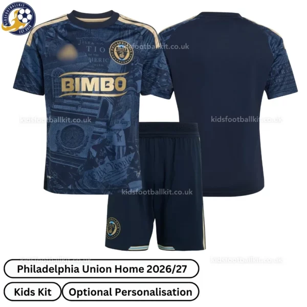 Philadelphia Union 26_27 Home Kids Kit-over view