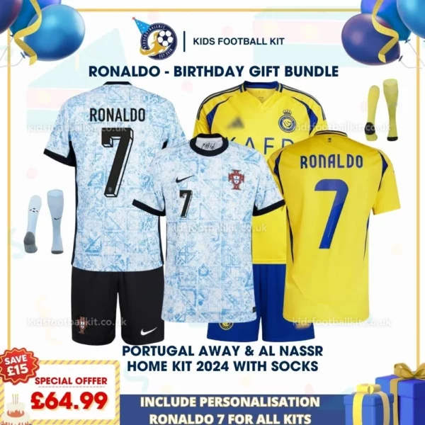 Portual Away & Al Nassr Home kit 2024 with socks