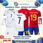 Portugal 25_26 Away & Spain 24_25 Home Kids Football Kit