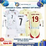 Portugal 25_26 Away & Spain 24_25 Home Kids Football Kit (2)