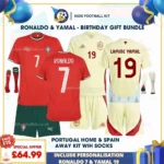 Portugal 25_26 Home & Spain 24_25 Away Kids Football Kit