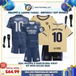 Real Madrid Away & Barcelona Away Kids Kit 25_26 - MBAPPÉ 10 & LAMINE YAMAL 10