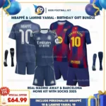Real Madrid Away & Barcelona Home Kids Kit 25_26 - MBAPPÉ 10 & LAMINE YAMAL 10