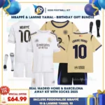 Real Madrid Home& Barcelona Away Kids Kit 25_26 - MBAPPÉ 10 & LAMINE YAMAL 10