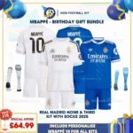 Real Madrid Home & Third Kids Kit 25_26 - MBAPPÉ 10