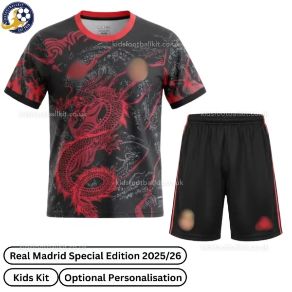 Real Madrid Special Edition Kids Football Kit 25_26-front view