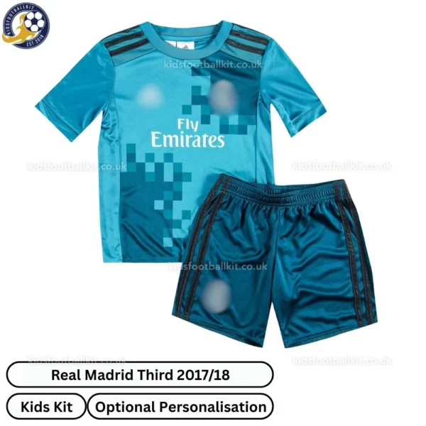 Real Madrid third Kids Football Kit 2017_18-frontview