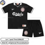 Retro l-p third kids football kit 96_97-front view