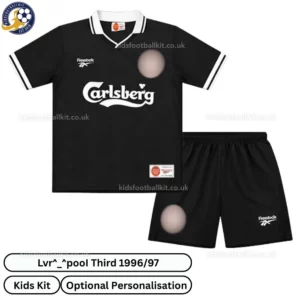 Retro l-p third kids football kit 96_97-front view