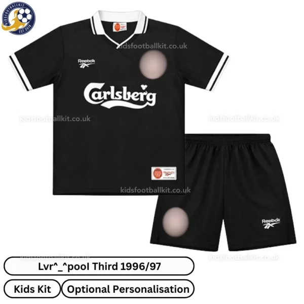Retro l-p third kids football kit 96_97-front view