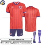 Scotland AwayMen and Kids Kit 2026-over view