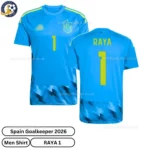 Spain Goalkeeper Men shirt 2026-over view-RAYA 1