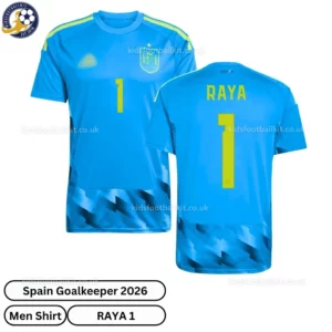 Spain Goalkeeper Men shirt 2026-over view-RAYA 1