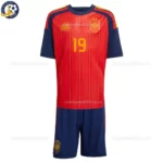Spain home kids kit 26-front view-LAMINE YAMAL 19- 2star