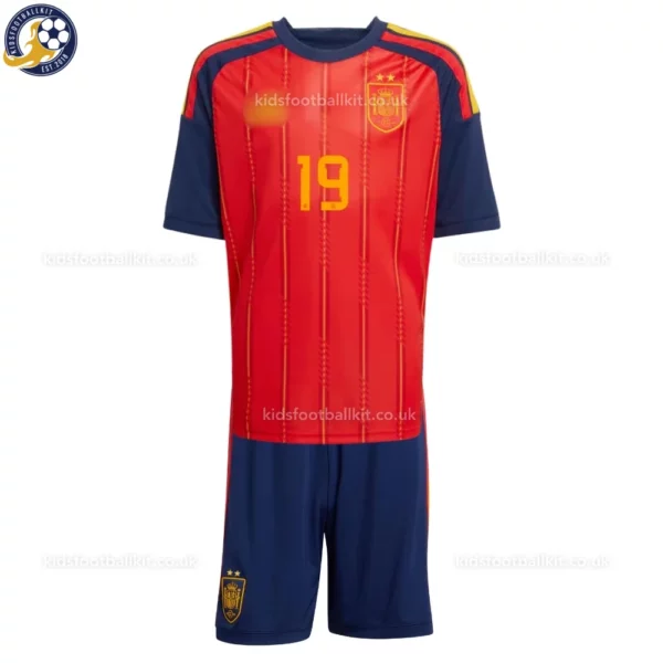 Spain home kids kit 26-front view-LAMINE YAMAL 19- 2star