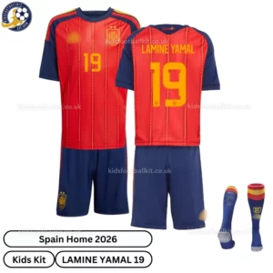 Spain home kids kit 26-over view-LAMINE YAMAL 19- 2star