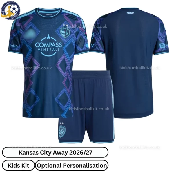 Sporting Kansas City Away Kids Kit 26_27-over view
