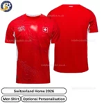 Switzerland Home Men Football Shirt 2026-over view