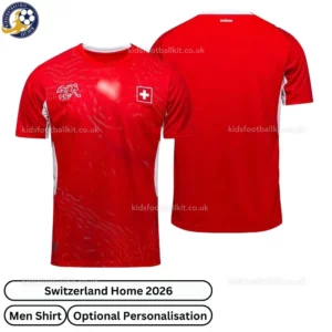Switzerland Home Men Football Shirt 2026-over view