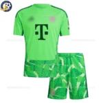 b-m goalkeeper kids kit 26_27-front view-green