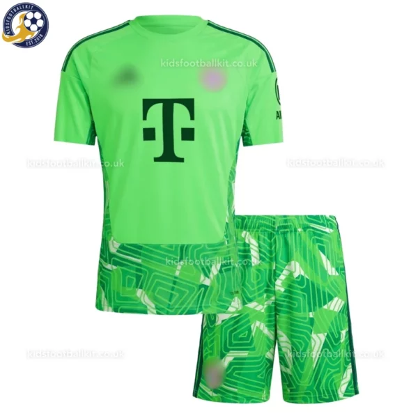 b-m goalkeeper kids kit 26_27-front view-green