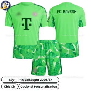 b-m goalkeeper kids kit 26_27-over view-green