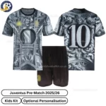 juventus prematch kids football kit 2025_26-over view