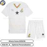 Ghana home Kids football kit 25_26-over view