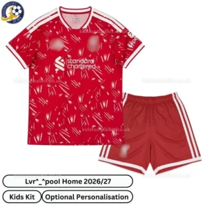 l-p Home Kids Football Kit 2026_27-front view