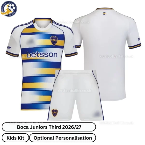Boca Juniors Third Kids Kit 2026-over view