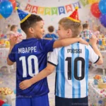 France and Argentina World Cup Home Kids Football Kit 2026 with socks_MBAPPE 10 and MESSI 10