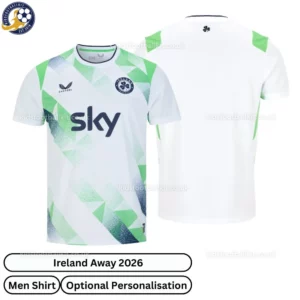 Ireland Away Men Football Shirt 2026-over view