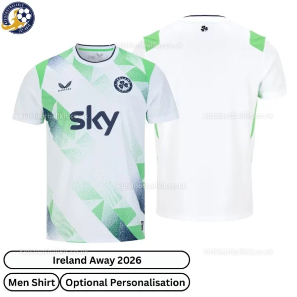 Ireland Away Men Football Shirt 2026-over view