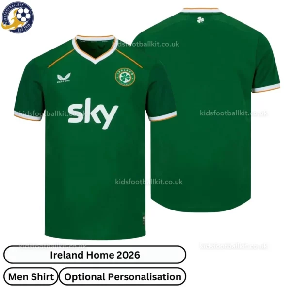 Ireland Home Men Football Shirt 2026-over view