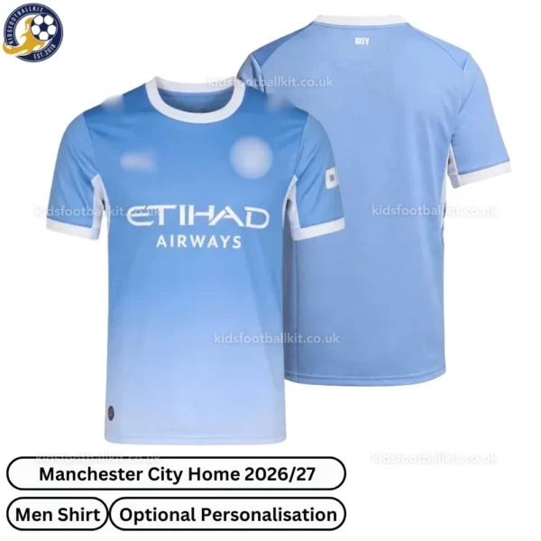 Manchester City Home Men Football Shirt 2026_27-over view