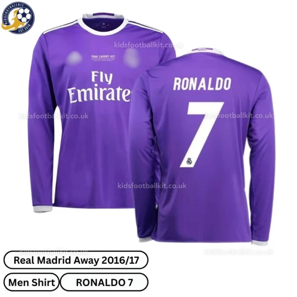 Retro Real Madrid Ronaldo 7 Away Men Shirt 16/17 | Perfect Gift