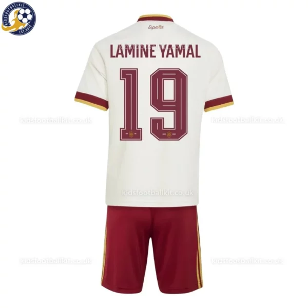 Spain Away Kids Kit 2026-back view-LAMINE YAMAL 19